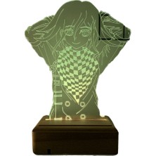 Modiwa Design Kokichi Oma Danganronpa 16 Renk Uzaktan Kumandalı 3D Ahşap Gece Lambası Hediyelik