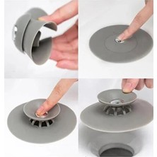 CATEKSSS Slikon Lavabo ve Küvet Gider Tıkacı, Lavabo Süzgeci Plastik Çok Renkli