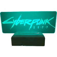 Modiwa Design Cyberpunk 16 Renk Uzaktan Kumandalı 3D Ahşap Gece Lambası Hediyelik
