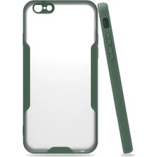 Mudanis Apple Iphone 6 Kılıf Platin Silikon - Yeşil