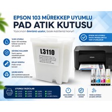 Oratek Epson L3276 Uyumlu E11 Hatası Yazıcı Atık Mürekkep Pedi Atık Kutusu Tankı Süngeri Keçesi Waste Ink Pad