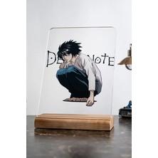 Modiwa Design Death Note Ev L Severlere Masa Tasarım Dekoratif Ahşap Masaüstü Obje Hediyelik