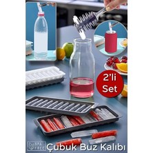 CATEKSSS 11'li Çubuk Buz Kalıbı | Bpa Free - 2 Adet Buzluk Plastik