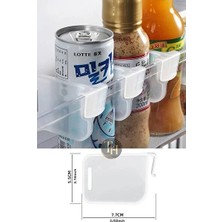 CATEKSSS 10 Adet Buzdolabı Raf Ayırıcı Dolap Kapak Çekmece Düzenleyici Şişe Bardak Ayırıcı Çok Amaçlı Düzen P