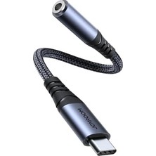 Maxi Trendy SY-C01 Audio-Transfer Serisi Type-C - 3,5 mm Ses Adaptörü, Siyah