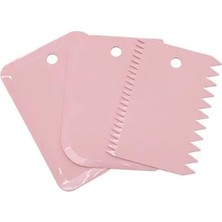 CATEKSSS 3'lü Hamur Kesici Kazıyıcı Dekoratör Set Plastik