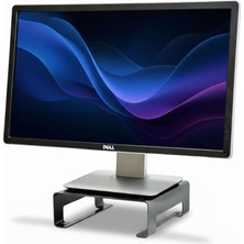 Maxi Trendy Prexua Riser Masaüstü Monitör Standı - Monitör Yükseltici (Siyah, Small)