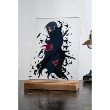 Modiwa Design Naruto Shippuden Ev Itachi Uchiha Severlere Masa Tasarım Dekoratif Ahşap Masaüstü Obje Hediyelik