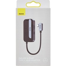 Maxi Trendy Padjoy 4-Port Type-C Hub -Gri