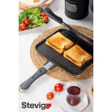 Maxi Trendy Usta Tostçu Granit Döküm Ocak Üstü El Tost Makinesi ST-101 | Çıkarılabilen Plakaları Temizliğinizde Kolaylık Sağlayacaktır.