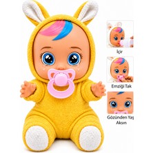 Global Toys Sarı Tulumlu Ağlayan ve Konuşan Roza Et Bebek