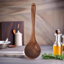 Maxi Trendy Doğal Akasya Ağacından El Oyması Servis Çatalı 26CM | Antibakteriyel, Dayanıklı ve Çevre Dostu Ahşap Kaşığı – Şık ve Uzun Ömürlü Mutfak Gereci (Akasya Kepçe)