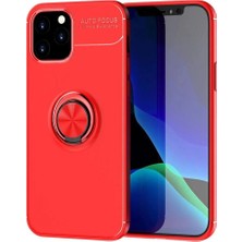 Mudanis Apple Iphone 12 Kılıf Range Yüzüklü Silikon - Kırmızı