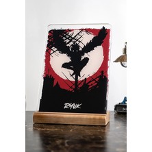 Modiwa Design Death Note Ev Ryuk Severlere Masa Tasarım Dekoratif Ahşap Masaüstü Obje Hediyelik