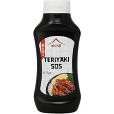 Maxi Trendy Akaji Teriyaki Sos 615 ml – Japonesque Sıkma Şişe – Et, Tavuk, Balık & Sebze Için Premium Marinasyon ve Pişirme Sosu