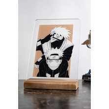 Modiwa Design Naruto Ev Kakashi Uzumaki Severlere Masa Tasarım Dekoratif Ahşap Masaüstü Obje Hediyelik