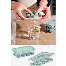 CATEKSSS Mini Silikon Küp Buz Kalıbı Buzluk (7,5 x 13 x 3,4 Cm) Plastik