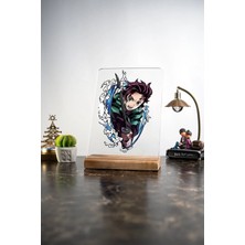 Modiwa Design Ev Tanjiro Kamado Kimetsu No Yaiba, Eşya, Ürünler, Masa Tasarım Dekoratif Ahşap Masaüstü Obje