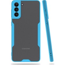Mudanis Samsung Galaxy S21 Plus Kılıf Platin Silikon - Mavi