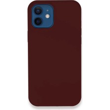 Mudanis Apple Iphone 12 Kılıf Lansman Legant Silikon - Bordo