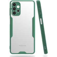 Mudanis Samsung Galaxy A72 Kılıf Platin Silikon - Yeşil