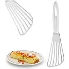 CATEKSSS Omlet Krep Spatulası Balerin Saplı Metal Krep Omlet Çevirici Belirtilmemiş