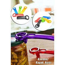 CATEKSSS Renkli Kavanoz Açacağı Plastik Turuncu