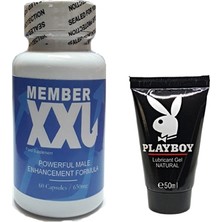 Alvera Hintohu Member Xxl Erkeklere Özel 60LI + Playboy 50 ml  Jel