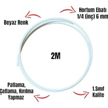 Maxi Trendy Su Arıtma Cihazı Hortumu 6 mm (1/4" Inç) 2 Metre (Tüm Markalara Uyumludur)