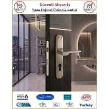 Trendhomm Sedir Aynalı - Nikel Saten - Yale Dış Çelik Kapı Kolu