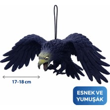 Alvera Asılabilir Lateks Kartal Dekor Süsü Siyah 17-18 cm