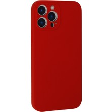 Kentex iPhone 13 Pro Max Kılıf Nano Içi Kadife Silikon - Kırmızı