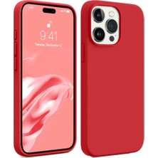 Kentex iPhone 15 Pro Max Kılıf First Silikon - Kırmızı