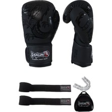 Dragondo 30136-P La Noche Boks Eldiveni Kick Boks Muay Thai Eldiveni 3,5 mt Bandaj ve Dişlik