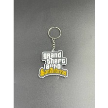 3D Atelier Gta San Andreas Tarzı Oyun Temalı Anahtarlık Gamer Hediyelik