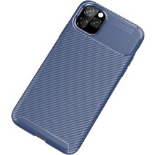 Kentex iPhone 11 Pro Max Kılıf Auto Focus Karbon Kapak - Lacivert