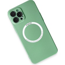 Kentex iPhone 12 Pro Kılıf Jack Magneticsafe Lens Silikon - Yeşil