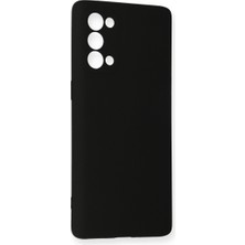 Kentex Reno 5 Pro Kılıf Nano Içi Kadife Silikon - Siyah