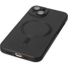 Kentex iPhone 14 Plus Kılıf Moshi Lens Magneticsafe Silikon - Siyah