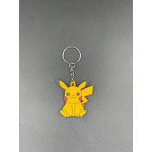 3D Atelier Pikachu Figürlü Anahtarlık Sevimli Anime Karakter Aksesuar