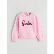 Lc Waikiki Yeni Sezon Barbie Baskılı Kız Çocuk Kazak