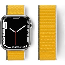 Alvera Watch 42MM Hasırlı Cırtcırtlı Kordon - Sarı