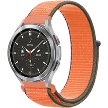 Alvera Watch 22MM Hasırlı Cırtcırtlı Kordon - Turuncu