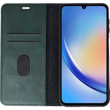 Kentex Galaxy A24 4g Kılıf Trend S Plus Kapaklı Kılıf - Yeşil