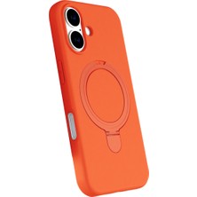 Kentex iPhone 16 Regal Magsafe Standlı Kapak - Turuncu