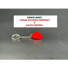 3D Atelier Baret Model Anahtarlık - Kırmızı