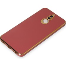 Kentex Mate 10 Lite Kılıf Volet Silikon - Kırmızı