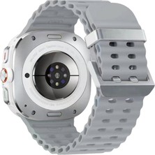 Alvera Watch 7 Ultra KR417 Rug Silikon Kordon - Gri