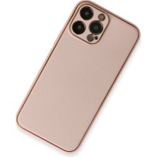 Kentex iPhone 13 Pro Kılıf Coco Deri Silikon Kapak - Pembe