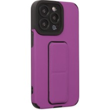 Kentex iPhone 13 Pro Max Kılıf Mega Standlı Silikon - Mor